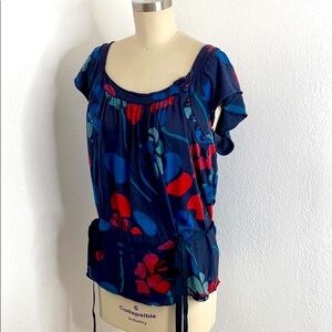 Marc Jacobs floral retro Lolita cotton top L